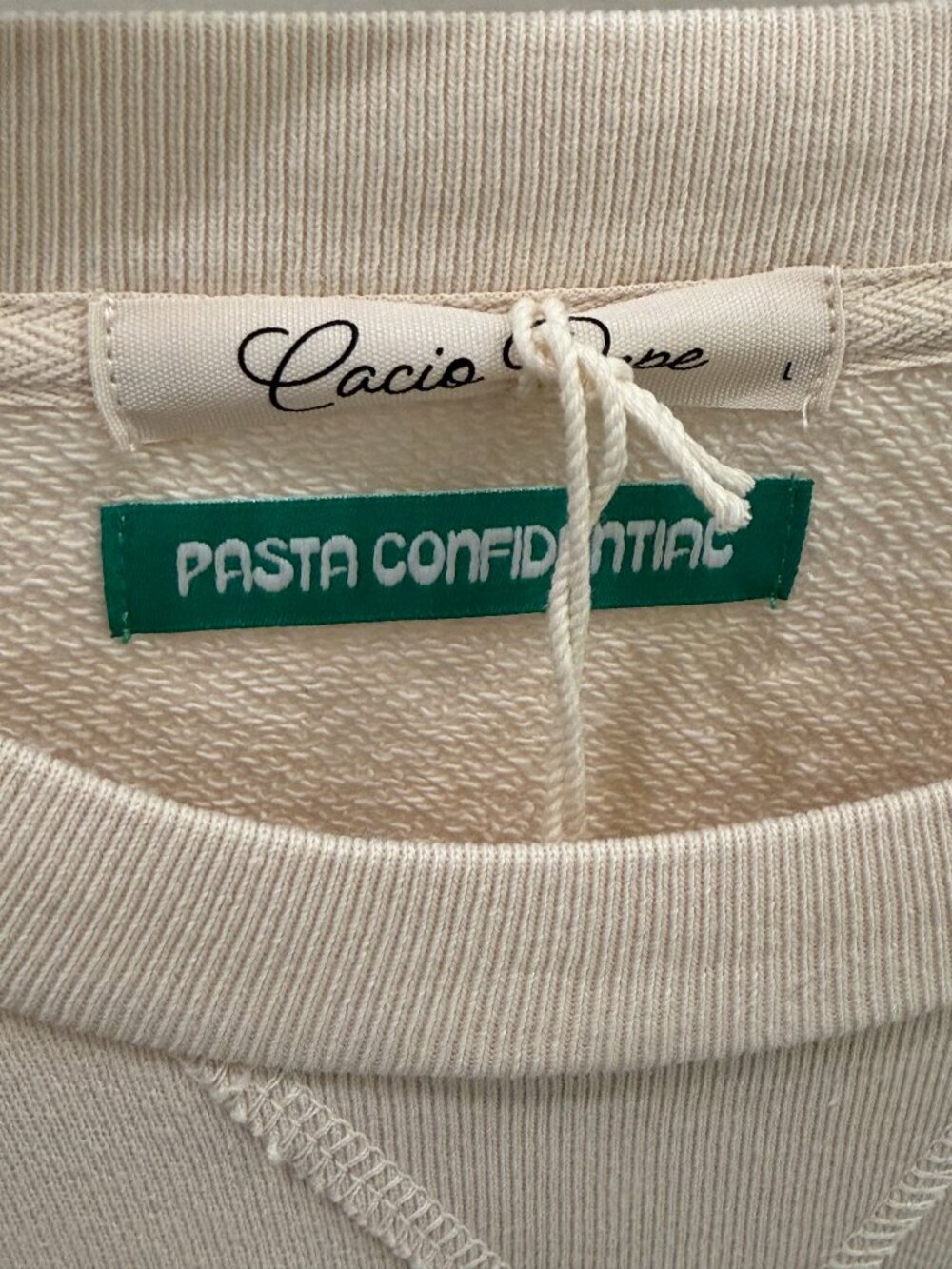Cacio Pepe x Pasta Confidential Hot Girls Eat Cacio Pepe Sweatshirt Size L - Picture 3 of 9